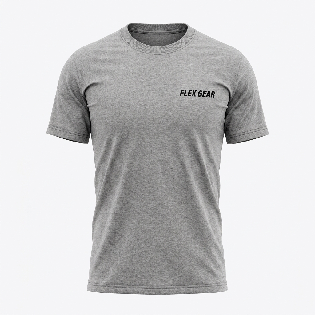 Camiseta Básica Flex · Gris jaspeado — Flex Gear