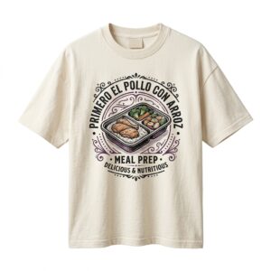 Camiseta Oversize «Primero el Pollo con Arroz» — Flex Gear