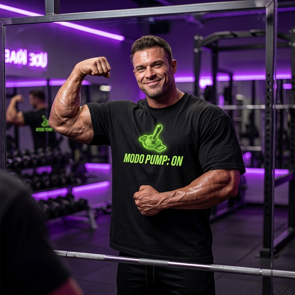 Camiseta Oversize «Modo Pump: ON» — Flex Gear