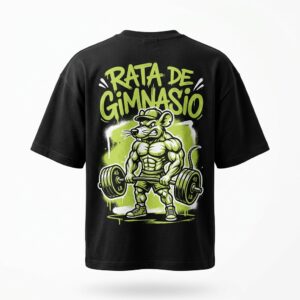 Camiseta Oversize «Rata de Gimnasio» — Flex Gear