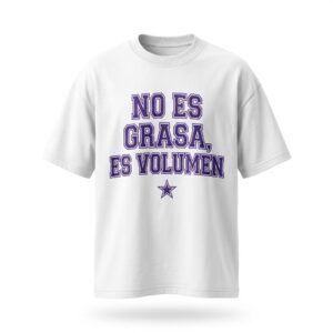 Camiseta Oversize «No es Grasa, es Volumen» — Flex Gear
